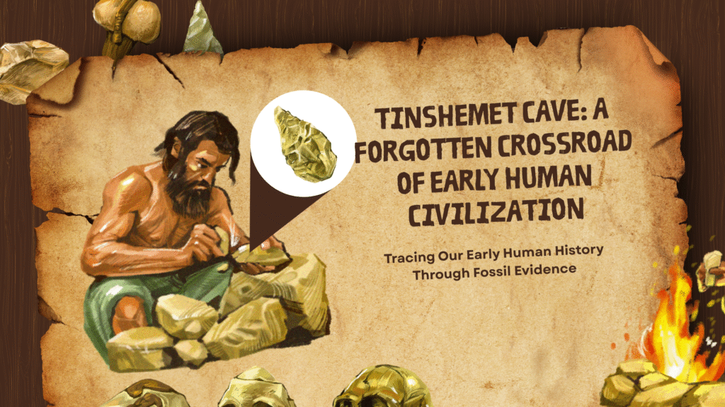 Tinshemet Cave: A Forgotten Crossroad of Early Human Civilization 1 Human Evolution Educational Presentation in Brown and Yellow Painterly and Textured Style 1