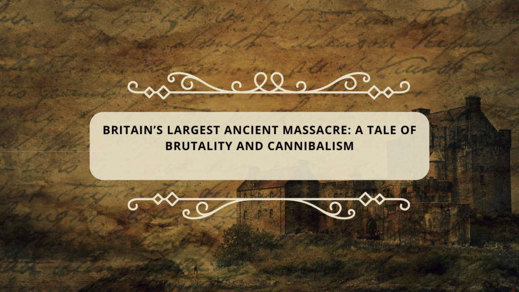 Britain’s Largest Ancient Massacre: A Tale of Brutality and Cannibalism 1 Brown Beige Vintage Style History Project Presentation